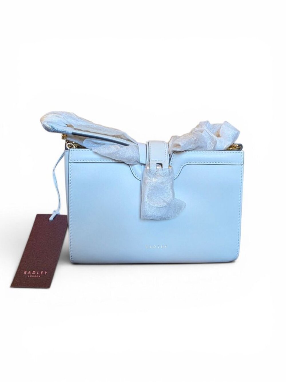 NWT Radley London Kentucky Derby Leather Crossbody White Horseshoe Zip Top - Picture 3 of 15